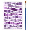 FINGERINSPIRE Stencil for Irregular Stripes 29.7x21cm with Brush view 1