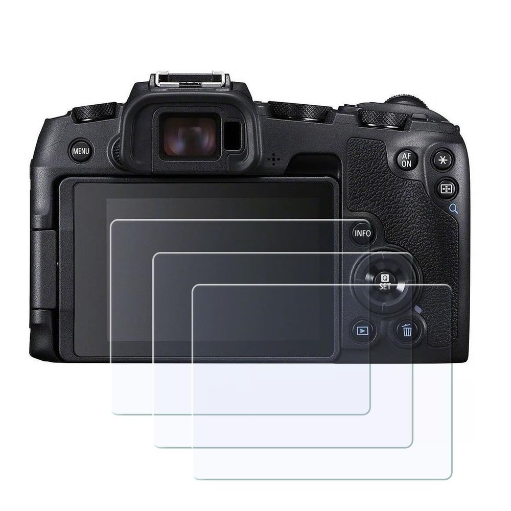 ayex Screen Protector Glass for Canon EOS RP, M6 Mark II, M6, M50 & M100, 0.3 mm, 9H Tempered Glass, 3-Pack