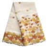 African Swiss Cotton Lace Fabric, Embroidered Voile Lace with Stones for Nigerian Dresses, 5 Yards view 1