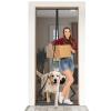 Magnetic Fly Screen Door 55 x 190 cm, Fiberglass Mesh, Black view 1