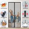 Magnetic Fly Screen Door 55 x 190 cm, Fiberglass Mesh, Black view 2
