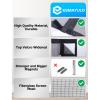 Magnetic Fly Screen Door 55 x 190 cm, Fiberglass Mesh, Black view 3