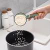 Taidda Rice Portion Scoop, Transparent Green, 180 mL, Long Handle with Clamp/Holder view 3