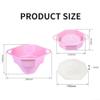 Foldable Silicone Microwave Popcorn Bowl, Black with Lid view 4