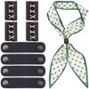 CALFOVERA 8-Piece PU Leather Scarf Clips view 1