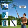 4-in-1 Cordless Pole Saw & 6/8-Inch Brushless Mini Chainsaw, 2 x 4,000mAh Batteries, 15-Ft Reach view 3