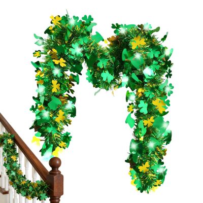 St. Patrick's Day Garland | 200 cm Clover Green Home Decoration