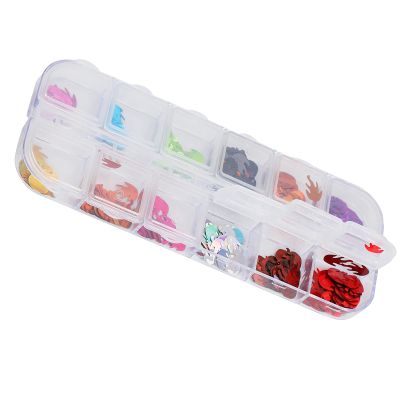 HEEPDD Decorative Plastic Sequins in 12 Colors for DIY Projects