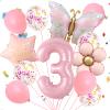 12-Piece 3rd Birthday Butterfly Decoration Set view 1