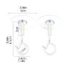 Sticky Ceiling Hooks without Drilling view 2
