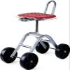 Rolling Garden Stool with 2 Wheels and Adjustable Backrest view 1