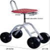 Rolling Garden Stool with 2 Wheels and Adjustable Backrest view 2