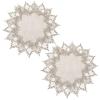 2-Pack Round Linen Placemats, 40 cm Diameter view 1