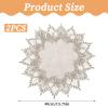 2-Pack Round Linen Placemats, 40 cm Diameter view 4