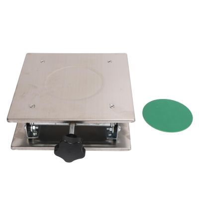 Odorkle Lab Jack Table, Height-Adjustable Stainless Steel Scissor Platform, 3 to 11 in. Lift Range
