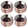 EIMSOAH Aluminum Alloy Engine Bolt Cover Set for XL883 and Big Twin 1340 Evo Models, 4-Piece, Bronze view 4