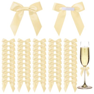 AOOSA 50 Pack Small Self-Adhesive Bows