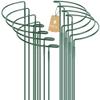 YAWAHOME Metal Plant Supports, 8-Pack, 25 x 40 cm, Half-Round Supports for Peonies, Hydrangeas, Roses, Perennials, and Potted Plants view 1