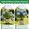 YAWAHOME Metal Plant Supports, 8-Pack, 25 x 40 cm, Half-Round Supports for Peonies, Hydrangeas, Roses, Perennials, and Potted Plants view 3