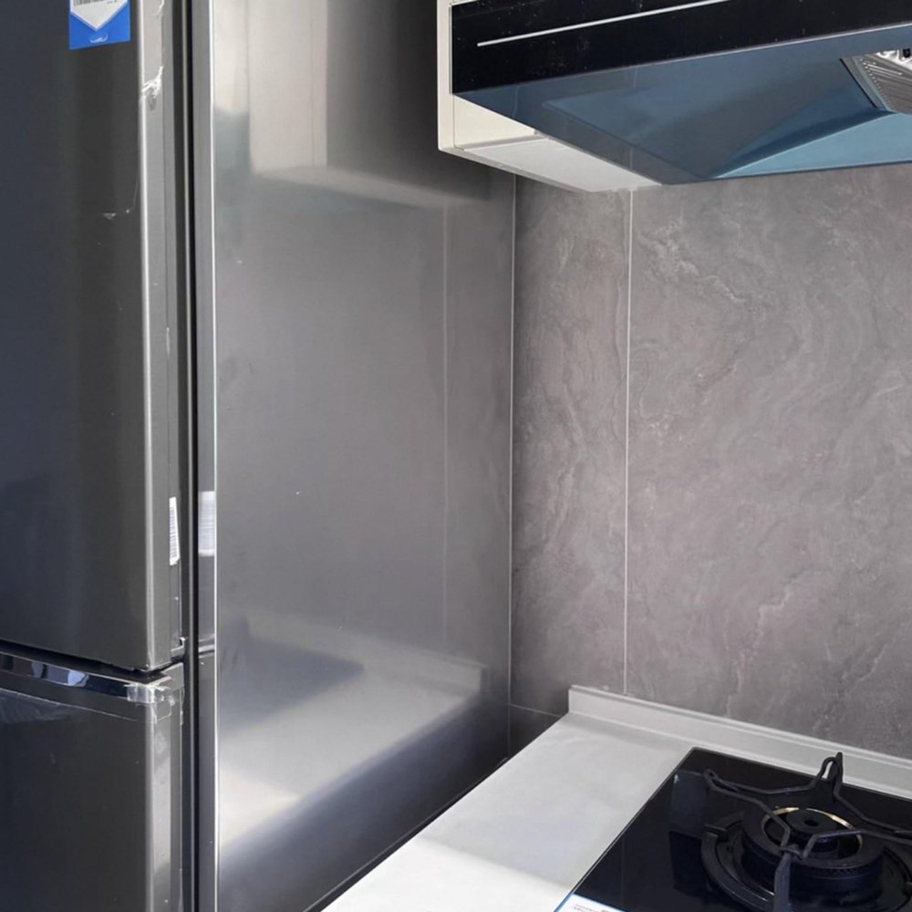 Stainless Steel Heat Shield Panel for Refrigerator Side and Stove, 110 x 80 cm
