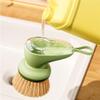SiSinkal Kitchen Cleaning Brush with Soap Dispenser view 4
