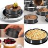 Round Stainless Steel Baking Ring for Pancakes, Cakes, and Desserts (8 cm) view 2