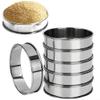 Round Stainless Steel Baking Ring for Pancakes, Cakes, and Desserts (8 cm) view 3