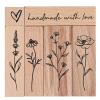 6-Piece Vintage Wood Stamp Set view 1