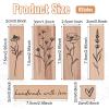 6-Piece Vintage Wood Stamp Set view 2