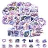 QLEUIFT 50 Pcs Purple Garden Sticker Set view 1