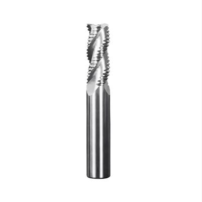 1pc HSS M35 Wave-Edge Roughing End Mill, 3/4, CNC, 40° Helix
