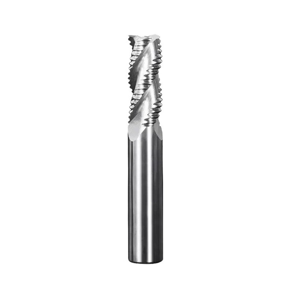 1pc HSS M35 Wave-Edge Roughing End Mill, 3/4, CNC, 40° Helix