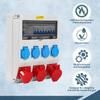Eikuavons 32A IP65 Construction Power Distributor with RCD, 4 Schuko, CEE 16A and CEE 32A Outlets view 3