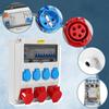 Eikuavons 32A IP65 Construction Power Distributor with RCD, 4 Schuko, CEE 16A and CEE 32A Outlets view 4