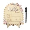 EUBEISAQI Birth Announcement Sign, Birth Name Sign Decor, Children's Board | for Home, Birthday Parties, Christmas, Hospital, Thanksgiving, Girls, Friends view 1