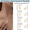 Beebeecraft 40 Pcs Cup Pearl Peg Bails view 2