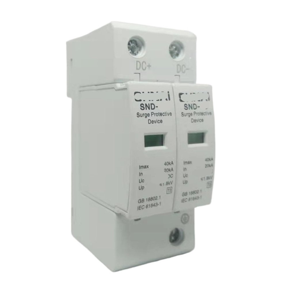 2-Pole DC Surge Protector SPD 20kA–40kA, 12V–220V (24–48V)