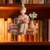 Book Ornament - 2D Decoration of a Reading Girl view 3