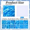GORGECRAFT 24 Sheets Scrapbook Paper with Water Texture view 2