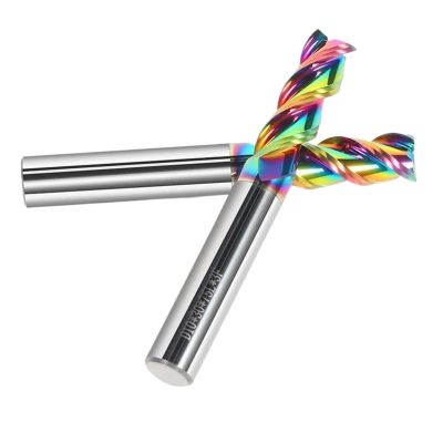 3-Flute Aluminum Milling Cutter, Carbide Tungsten Shank End Mill, Coated Teeth, Aluminum Milling Tool, Keyway Cutter (20 x 90 x 20 x 200)