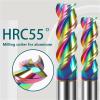 3-Flute Aluminum Milling Cutter, Carbide Tungsten Shank End Mill, Coated Teeth, Aluminum Milling Tool, Keyway Cutter (20 x 90 x 20 x 200) view 2