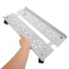 GLEAVI Mobile Computer Tower Stand, 50 x 25.5 x 6.5 cm, Carbon Steel, White, with Casters view 4