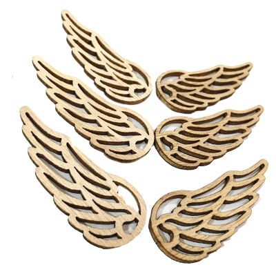 SHYYOULQE 10 Unfinished Wooden Wing Shapes