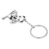 Metal Ski Keychain view 1