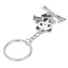 Metal Ski Keychain view 2