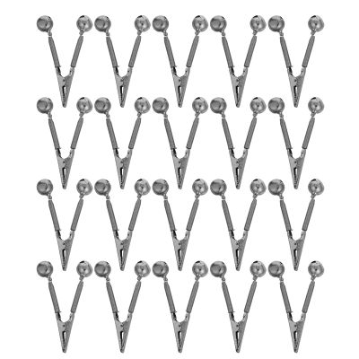 CORHAD Fishing Rod Bell Alarms, 20 Pieces, Iron with Crocodile Clips