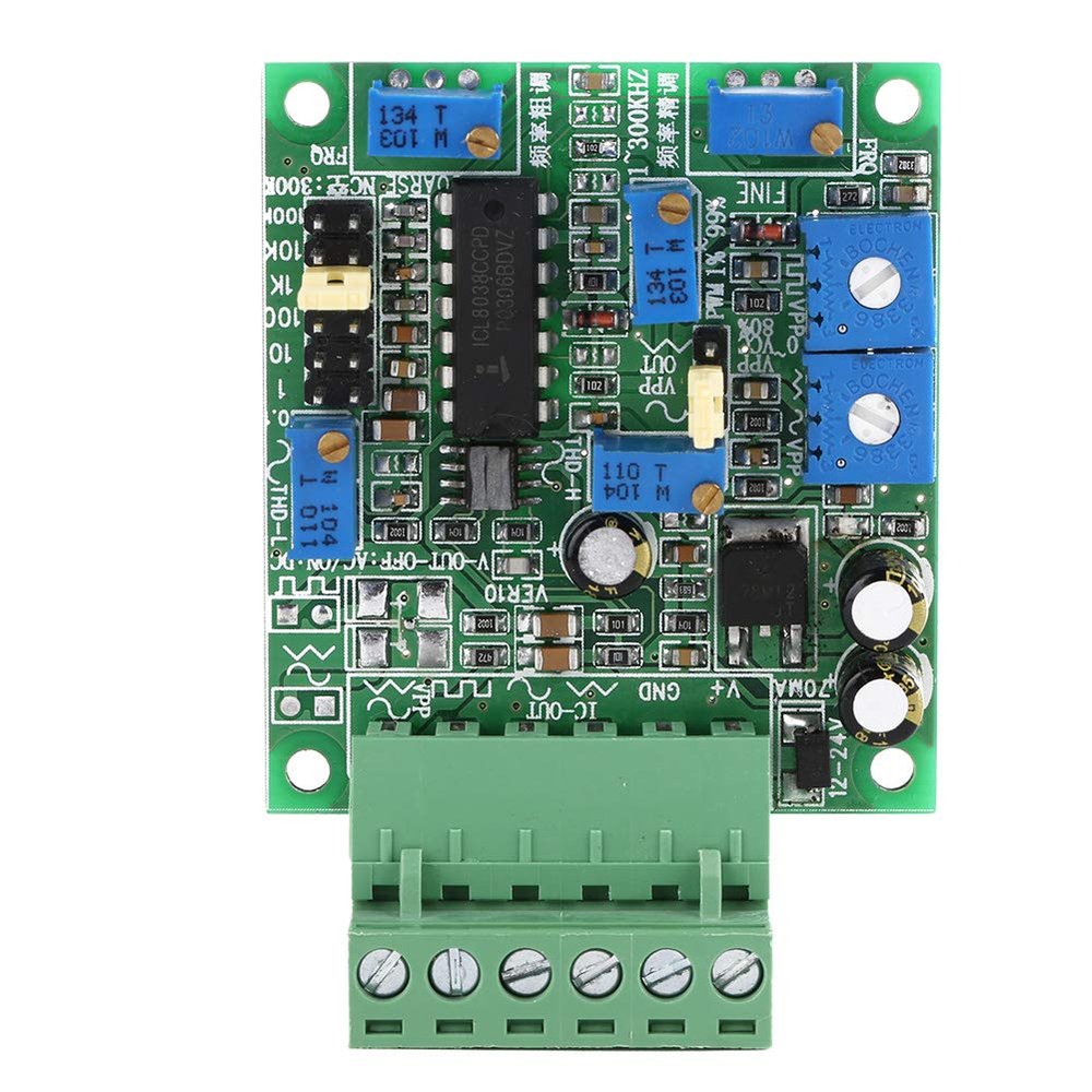 Hyuduo Adjustable Signal Generator Module, Sine, Square and Triangle Waveforms, 1 Hz to 350 kHz for DIY Projects and Electronics Testing