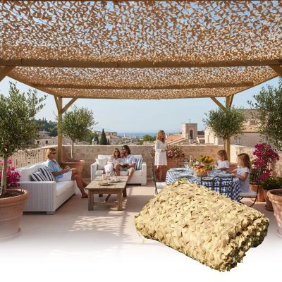 Camouflage Net Sun Shade, Beige, 2.5 x 3 m