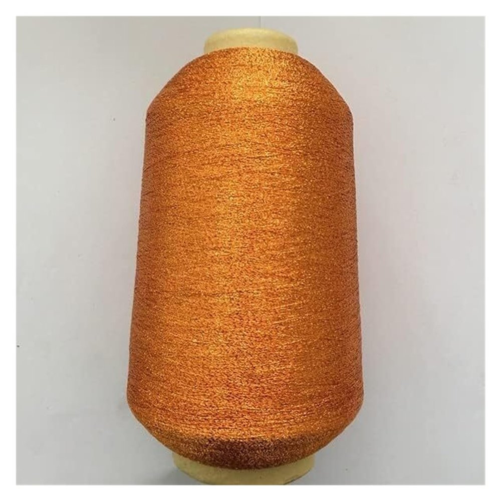 Chunky Knit Chenille Yarn, 520 g, Bright Golden Silk-Metallic Yarn (12)