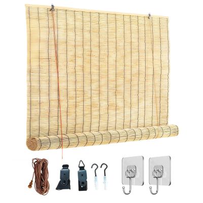 Bamboo Roller Shade Without Drilling